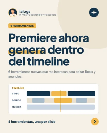 Carrusel: Premiere ahora genera dentro del timeline