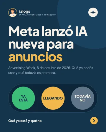 Carrusel: Meta lanzó IA nueva para anuncios